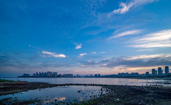 青岛西海岸星光岛晚霞