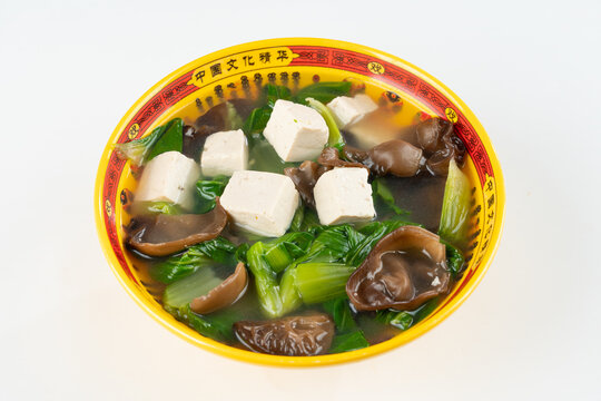 青菜木耳豆腐汤