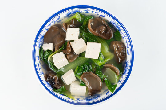 青菜木耳豆腐汤