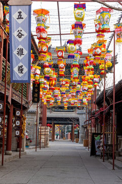 明水古城老街街景