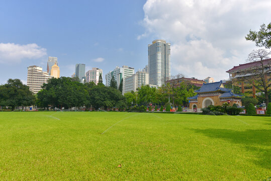 中山纪念堂草坪