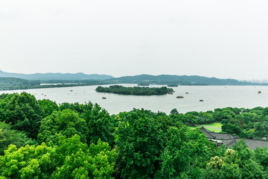 西湖三潭印月岛