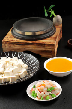 石锅海鲜豆腐