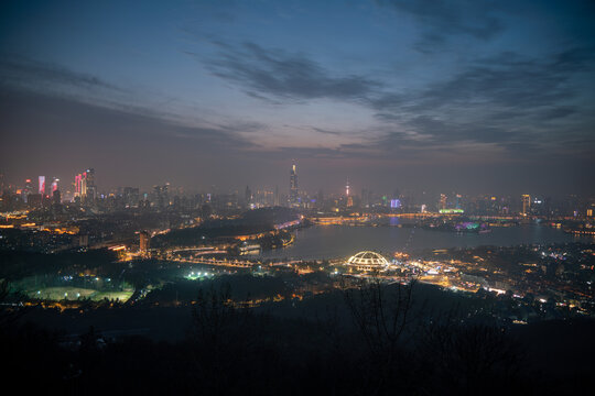 紫金山城市夜景