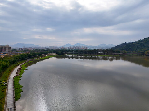 城市湖泊