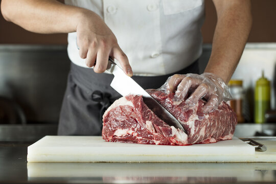 厨师切牛肉