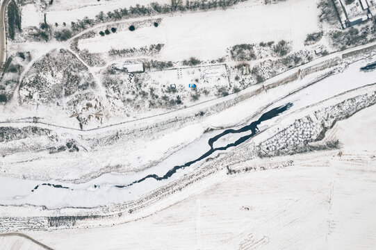 吉林雾凇岛雪后旅游风光航拍