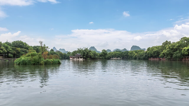 桂林中式园林自然景观