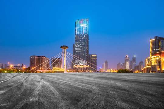 交通运输与城市夜景