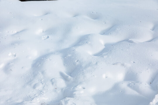 雪景白雪积雪冬天雪堆素材