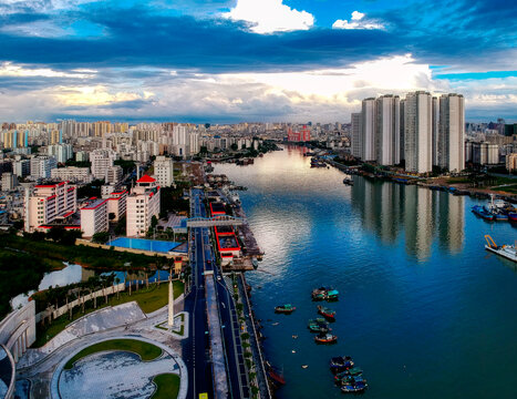 海南海口海甸河