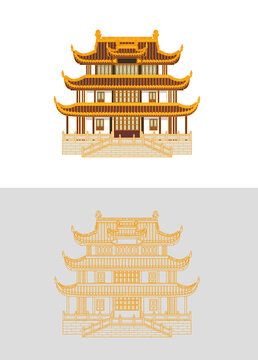 湖南古建筑素材