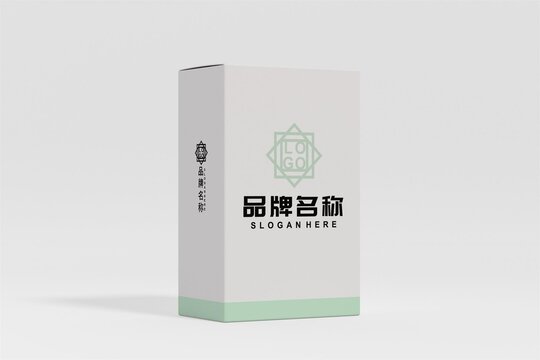 包装盒logo样机