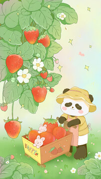 草莓味熊猫