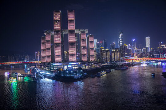 重庆两江夜景