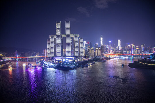 重庆两江夜景