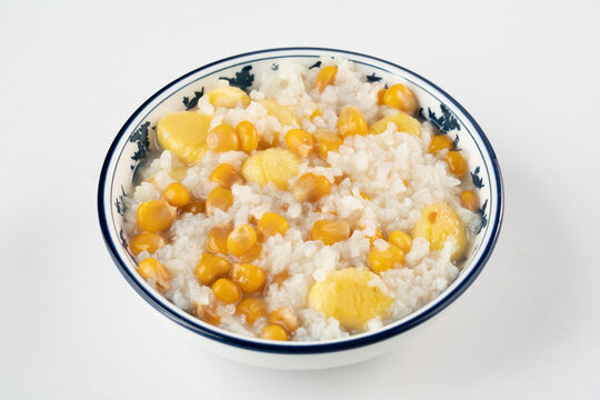 板栗玉米粥