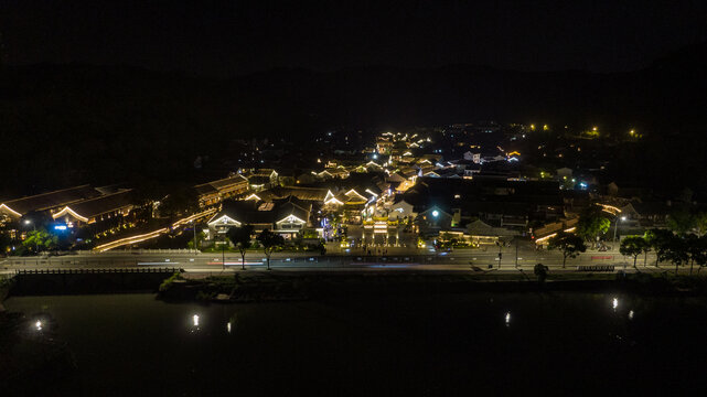 东钱湖韩岭夜景