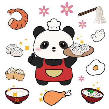 美食厨师熊猫