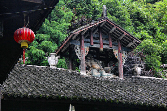 张家界土司城土家楼阁建筑