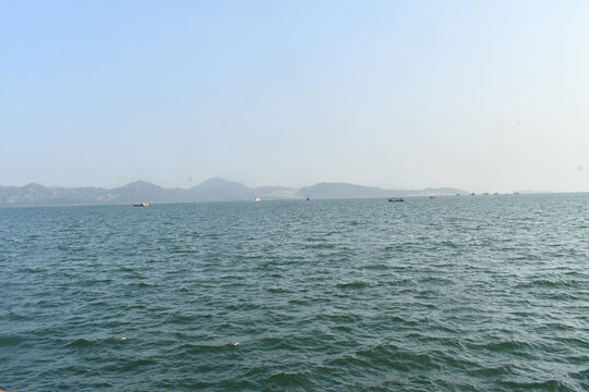 香港和蛇口之间的大海