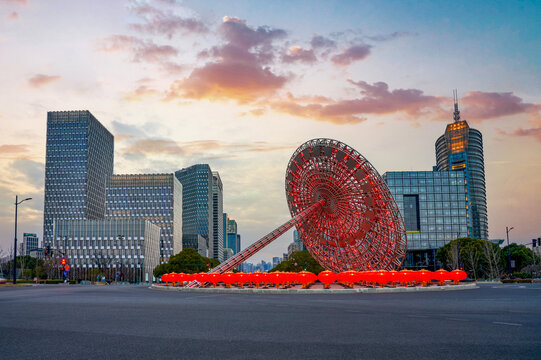 上海东方之光夜景