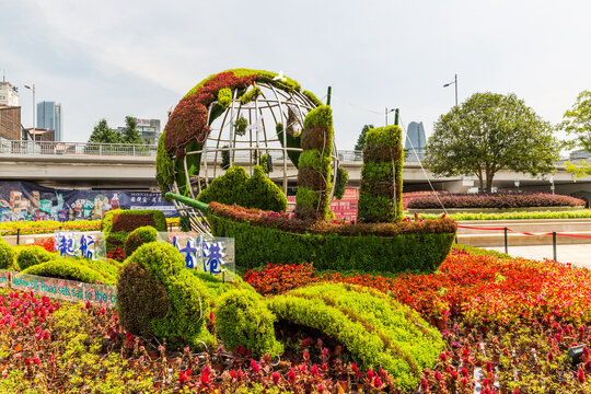 绿植雕塑