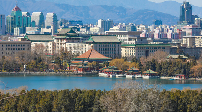 城市景观北京城市天际线