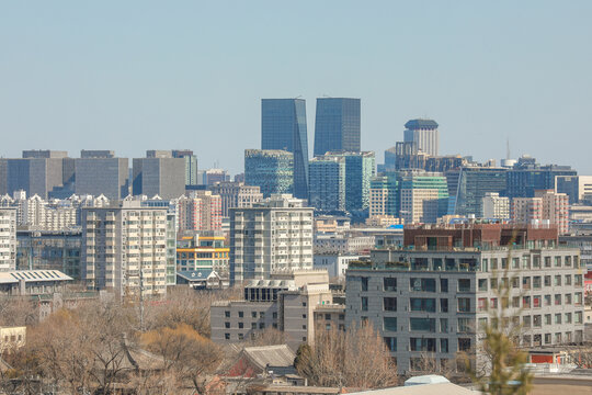 城市景观北京天际线现代景观