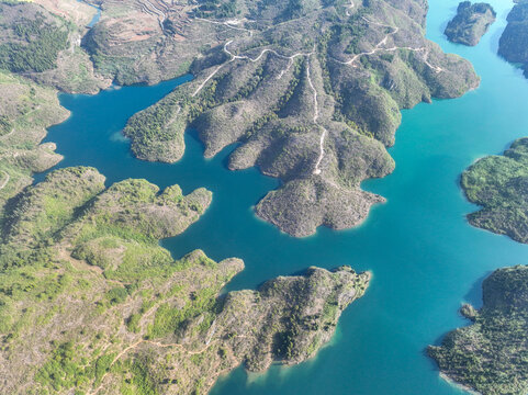 玉屏白岩河水库风光