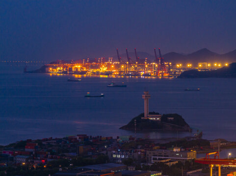 北仑保税区夜景