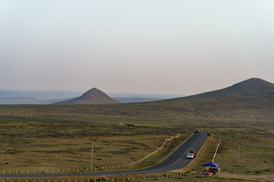 内蒙乌兰哈达火山公路