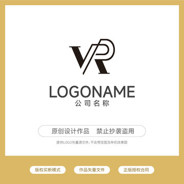 VR字母logo
