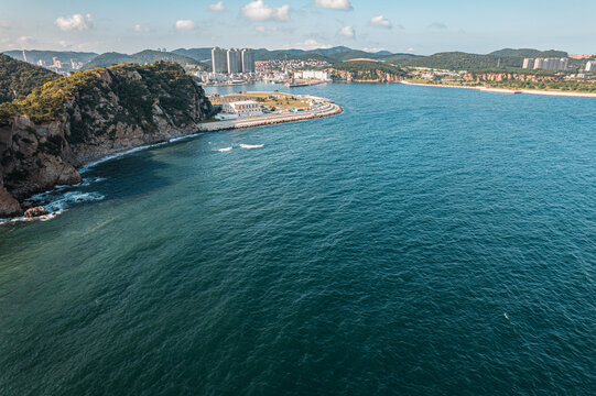 大连海滨海洋海景旅游无人机航拍