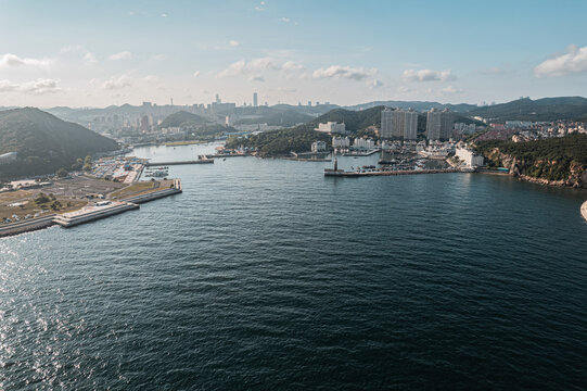 大连海滨海洋海景旅游无人机航拍