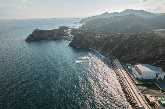 大连海滨海洋海景旅游无人机航拍