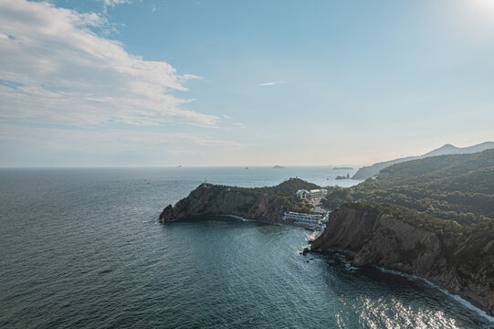 大连海滨海洋海景旅游无人机航拍