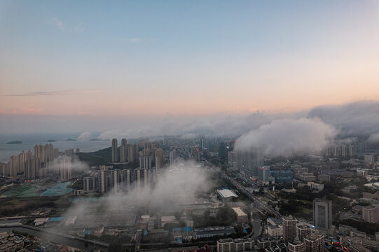 大连都市风光城市楼房楼盘开盘