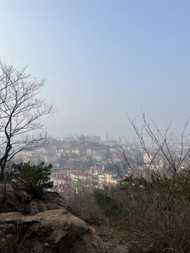 青岛信号山绿树红瓦