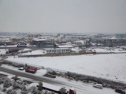 雪后小城