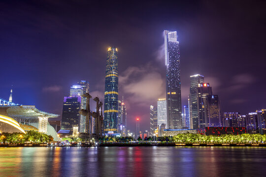 广州珠江新城夜景