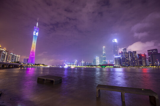 广州珠江新城夜景