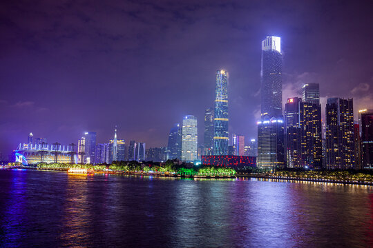 广州珠江新城夜景