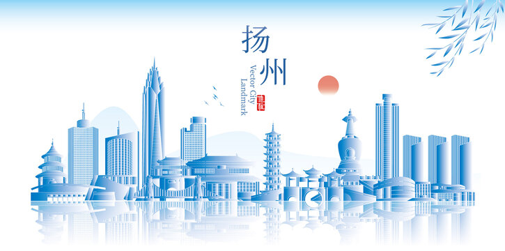 扬州城市地标现代建筑