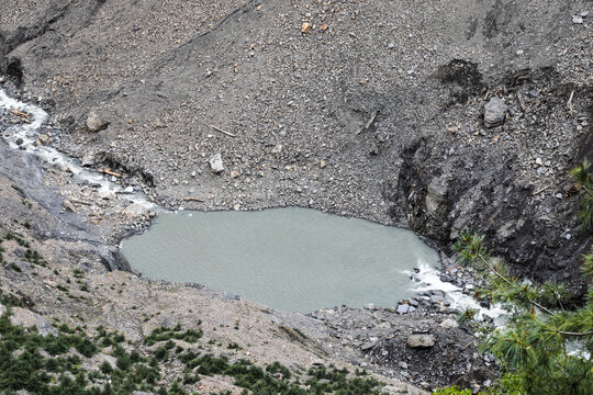 云南迪庆德钦明永冰川堰塞湖