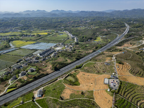 高速公路航拍