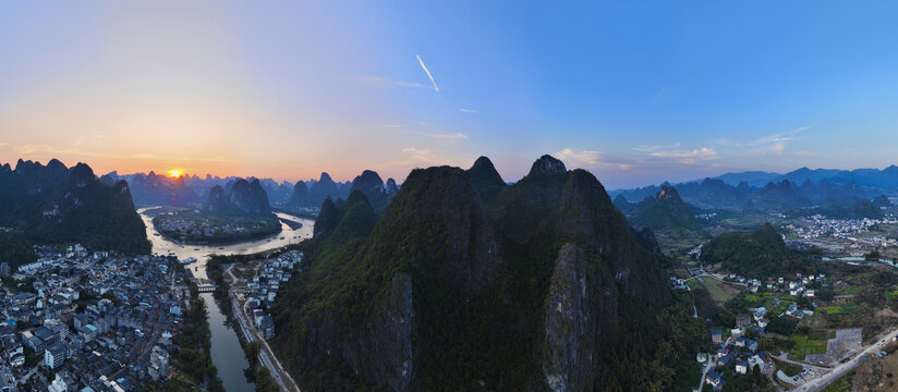 广西阳朔全景