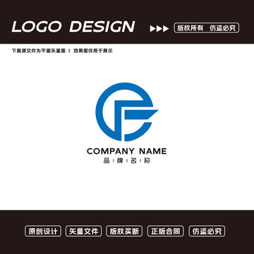 F字母logo标志