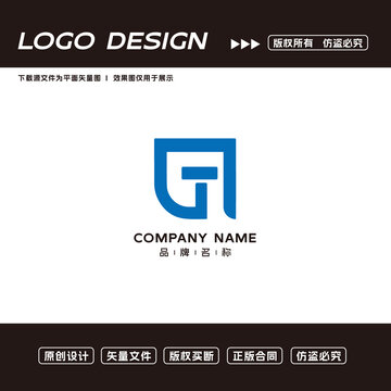 T字母logo标志