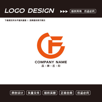 F字母logo标志